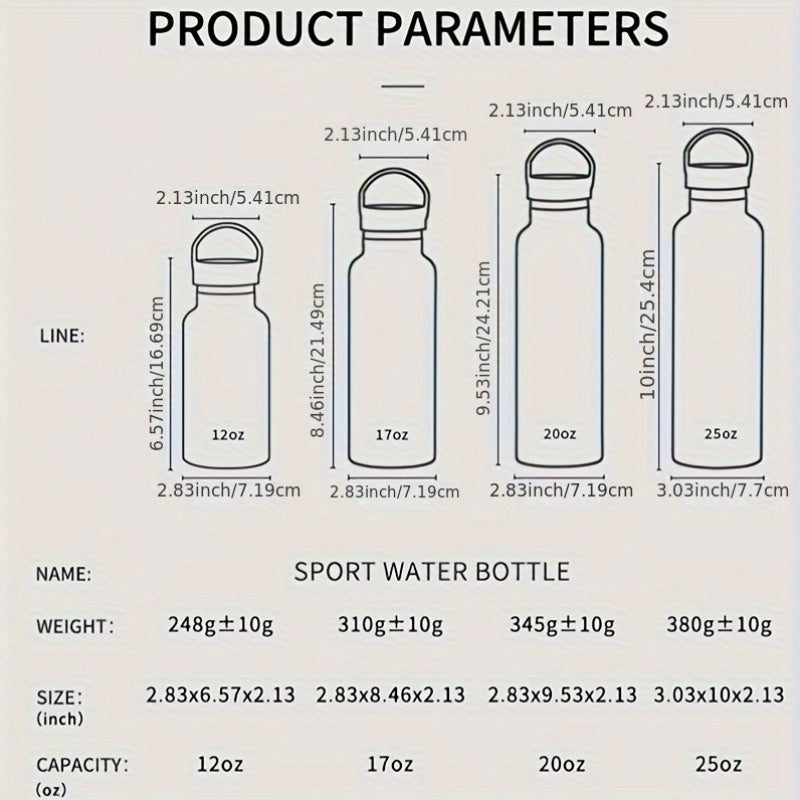 20oz Watersy Insulated Stainless Steel Water Bottle with Vacuum Sealed BPA-Free Design. Perfect for Outdoor Activities and Holiday Gifts. Hand wash only.