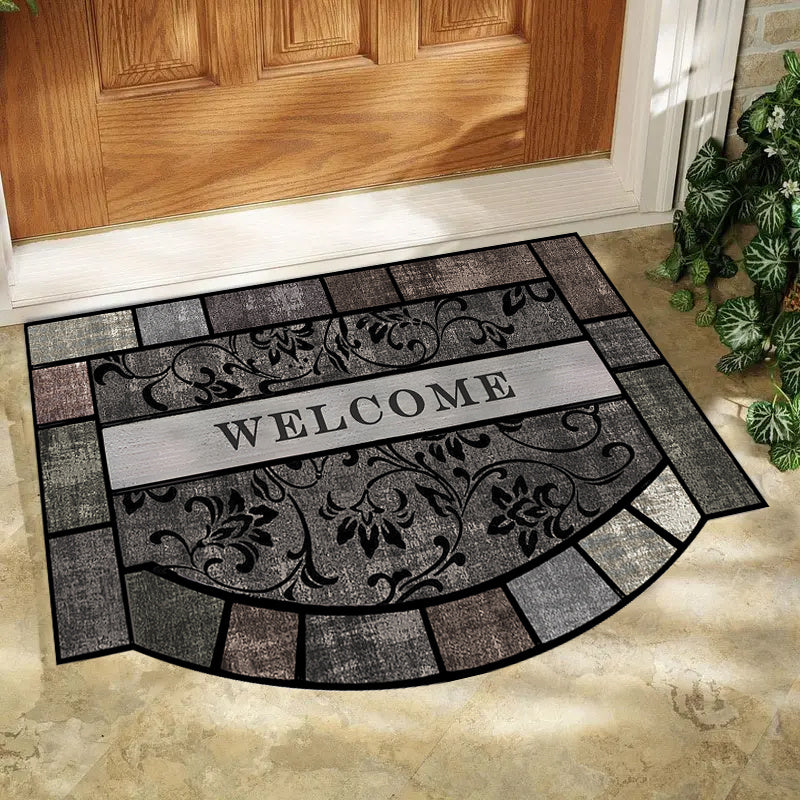 Opulent Retro-Inspired Door Mat with Non-Slip Backing - Premium Quality Welcome Rug for Home Decoration, Perfect Gift for the Holidays