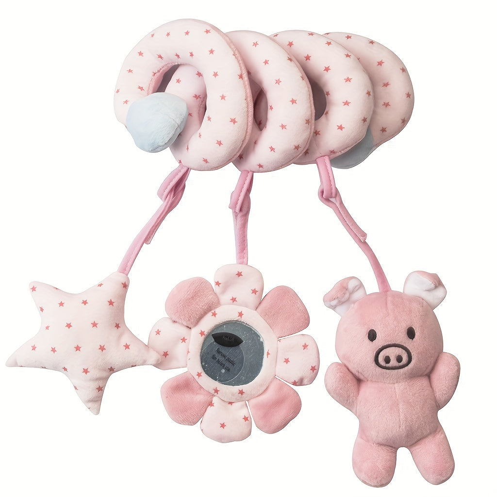 Bed Wrap Toy with New Animal Crib Design, Trolley Pendant, and Early Education Features