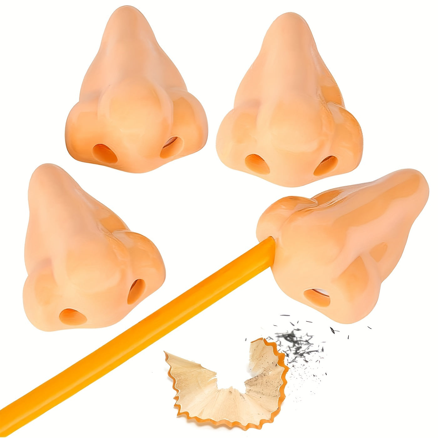 1 nose-shaped pencil sharpener, perfect for a quirky and fun sharpening experience.