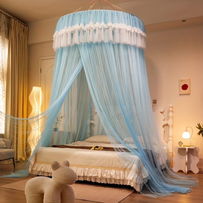 1pc Dome Mosquito Net, Household Encryption, Free installation, Easy to clean, Princess Style, Decoration for Bedroom and Living Room, Four seasons Use.