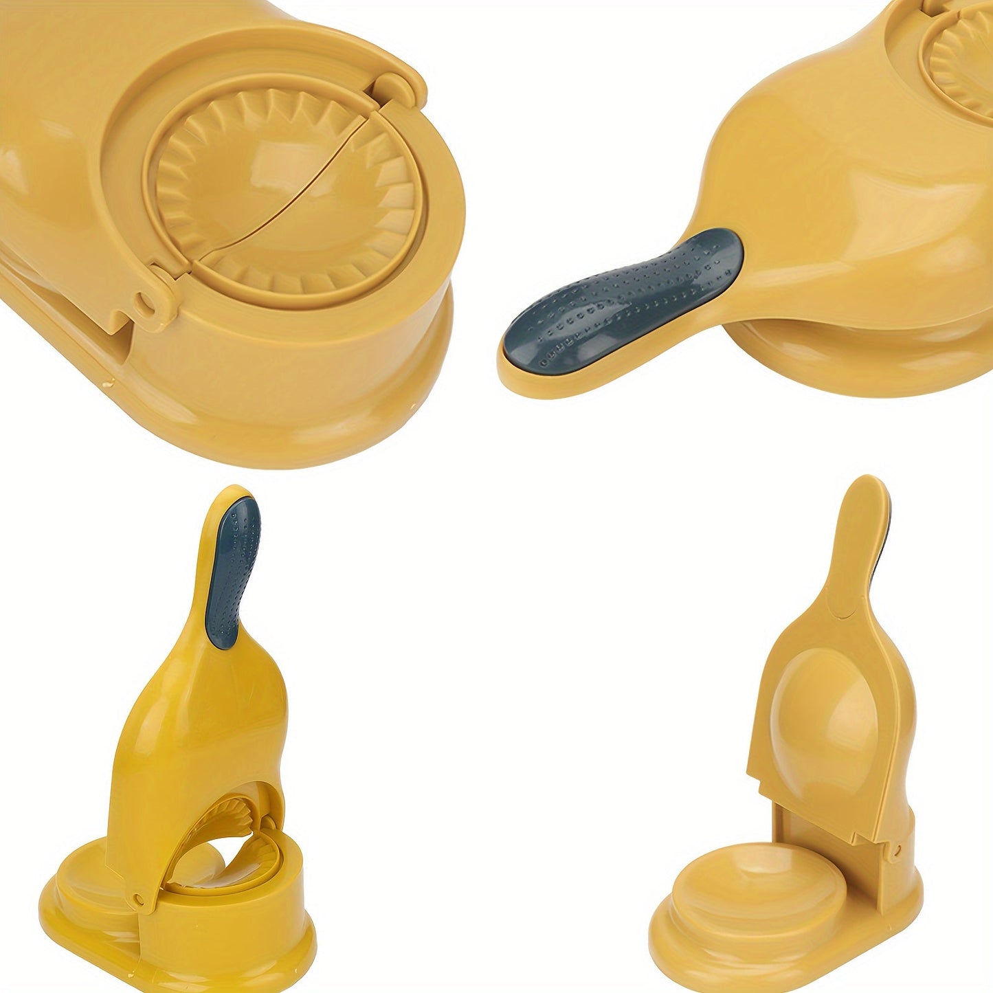 Enhanced 2-in-1 Manual Dumpling Maker: Safe Plastic Material, Great for Tortillas and Dumplings, Perfect for Parties and Gatherings.