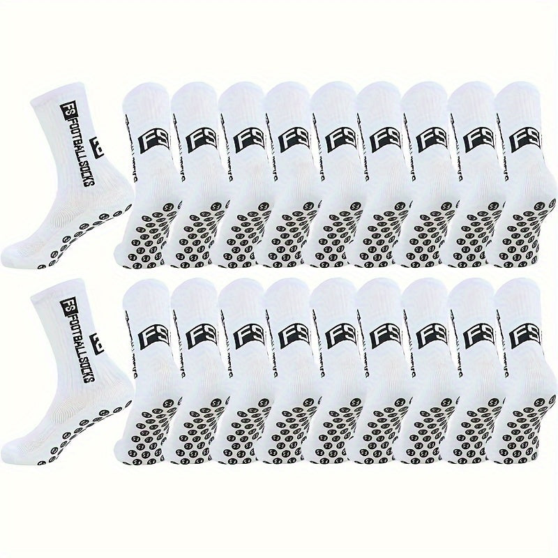 21, 18, 16, 14, and 7 pairs of Men's and Women's Silicone Anti-slip Towel Bottom Thickened Socks