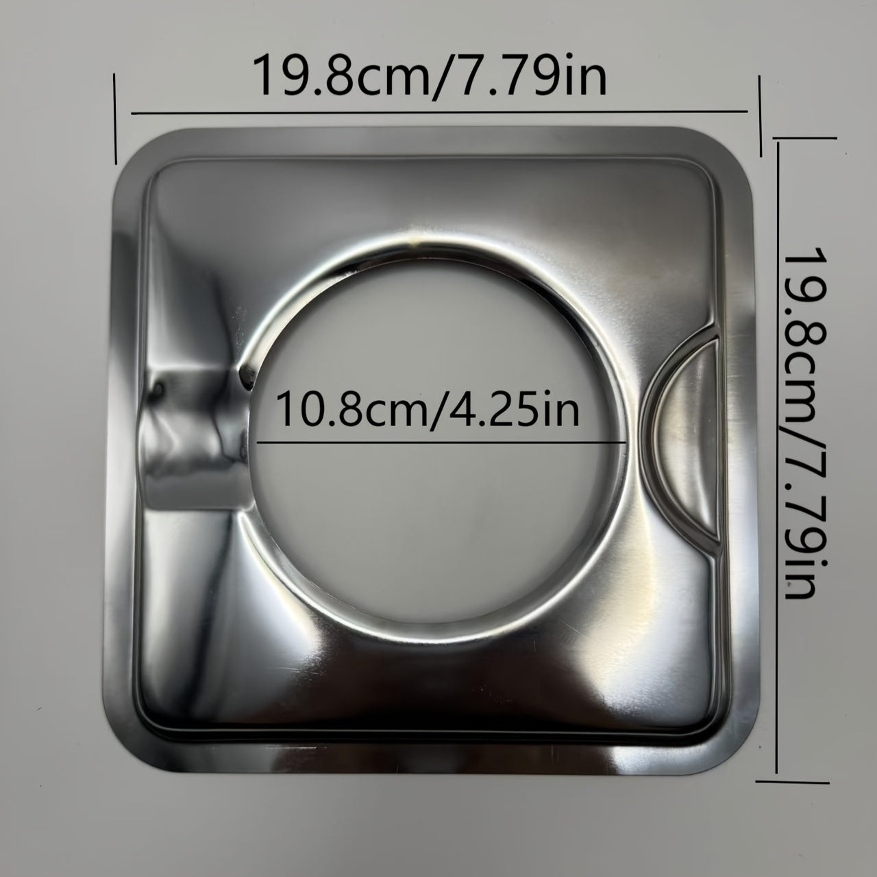 Set of 4 Stainless Steel Square Gas Stove Drip Pans - Designed for SGP-400, also fits 786333, AP6011553, PS11744751, WP786333 Models - Must-Have Kitchen & Restaurant Tools for Cooking Efficiency, Stovetop Protection