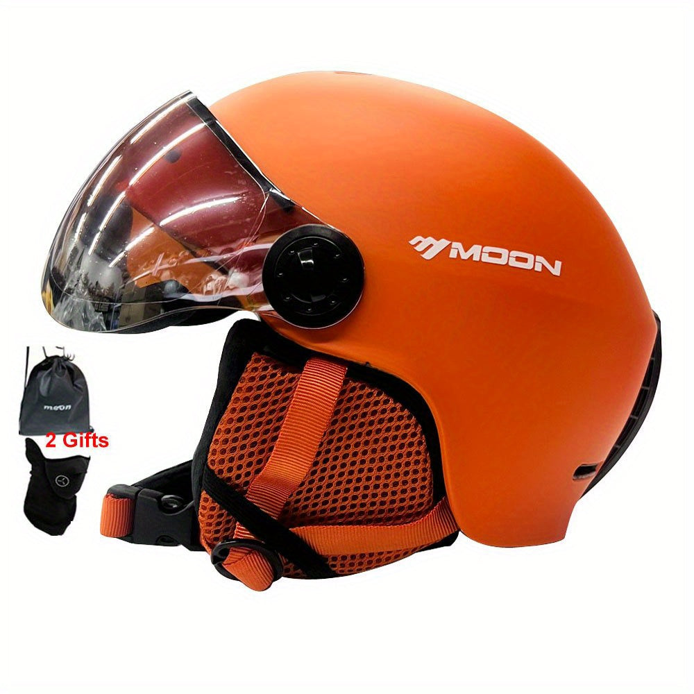 High-quality MOON Skiing Helmet Goggles for outdoor sports and skateboarding.