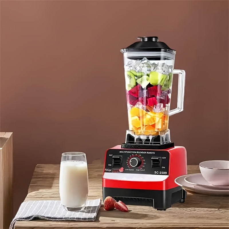 Multi-Speed 220V Kitchen Blender - Plug-In, Food-Safe for Smoothies, Shakes & More - Comes with Juice Container - Suitable for Kitchen, Home Use - Blender Included