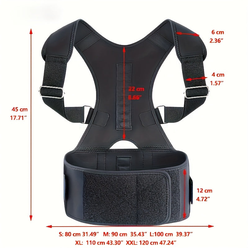 Order a larger size for the Magnetic Lumbar Back Support Belt to support the lower and upper back of men and women.