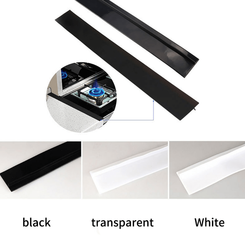 Silicone Kitchen Stove Gap Cover - Sealing Strip for Gas Stoves with Oil & Dirt Resistance, Made with Non-Food Grade Material