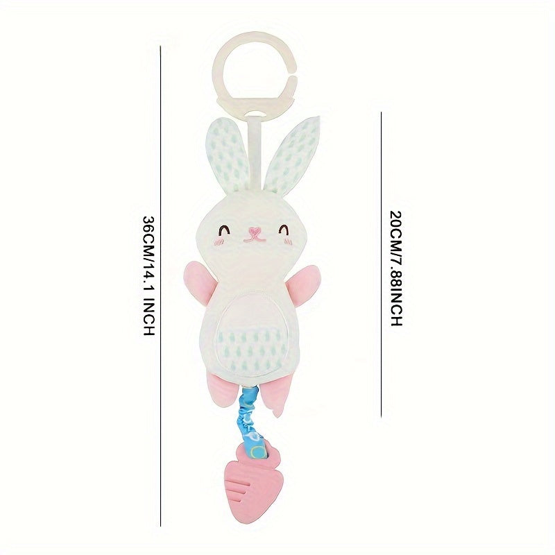 WELLFAR Plush Wind Chime Toy for Kids - Cute Cartoon Animal Bell Pendant, Made of Soft Fabric, Available in Various Colors