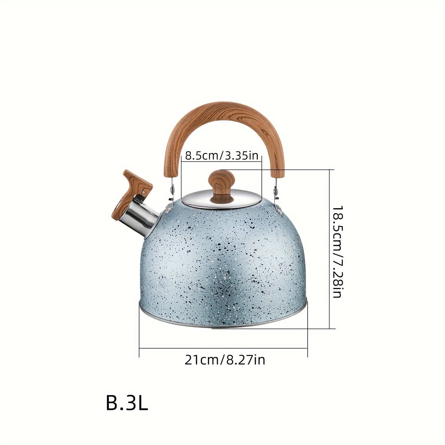 Stainless Steel Boiling Water Kettle with Flat Bottom Whistle - Household Boiled Kettle for Daily Use, Made with Food Grade Material