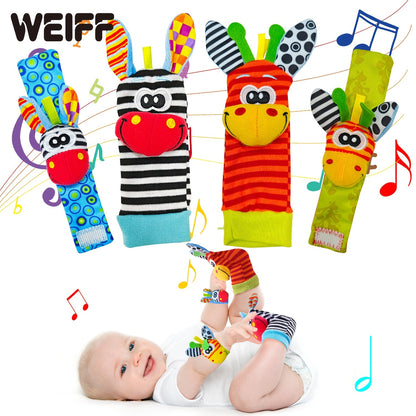 Weiff Baby Wrist Rattle Socks and Foot Finder Set