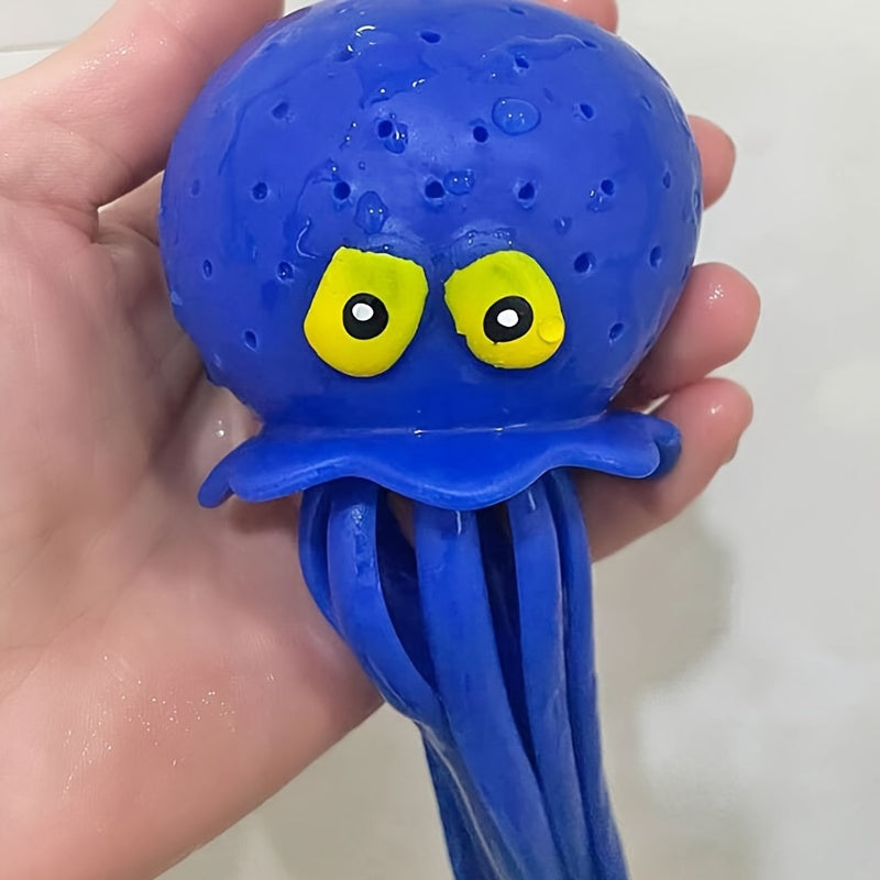 Summer Fun: Bathroom Octopus Grandchildren's Gift Water Spraying Doll Bath Toy, Flower Spray Octopus, Children's Stress Relief Toy