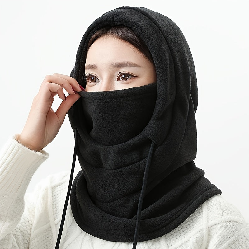 Stay warm during outdoor activities with this Polyester Balaclava Face Scarf. Perfect for cycling, skiing, or other cold weather activities, this windproof mask is crafted with woven techniques for durability. The elastic design ensures a comfortable