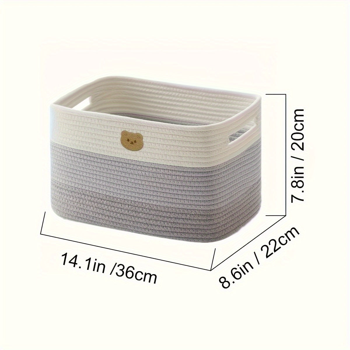 Multipurpose Woven Basket with Convenient Handles - Ideal for Organizing Diapers, Toys & Laundry in Any Room of the House