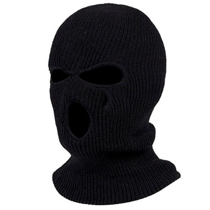 3-Hole Knitting Ski Mask for Cold Weather - Winter Head Cover to Keep You Warm and Protected While Riding