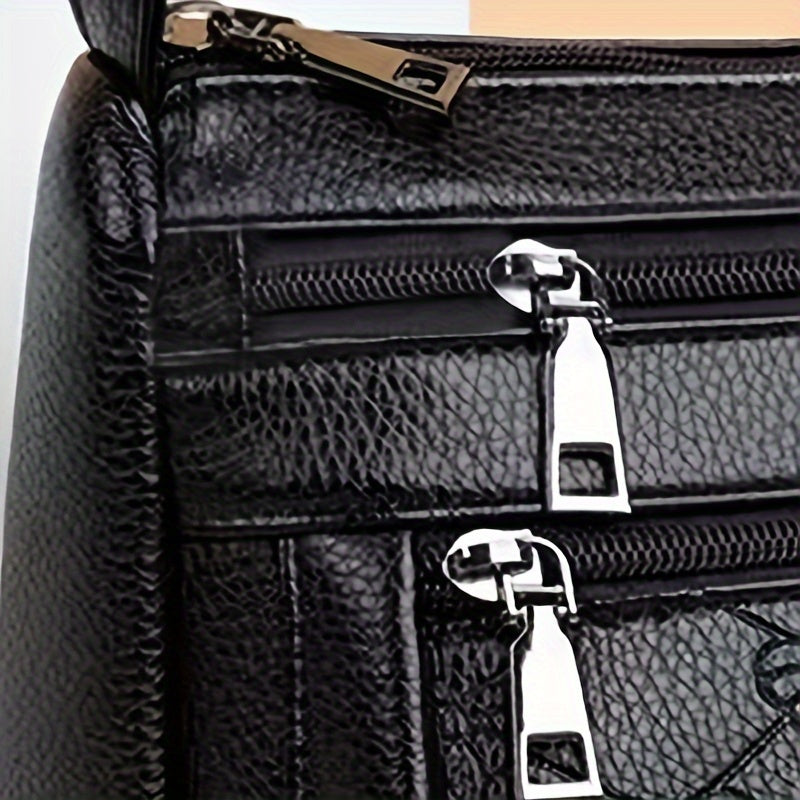 Casual nylon messenger bag with tassel and adjustable strap, perfect for daily commute.