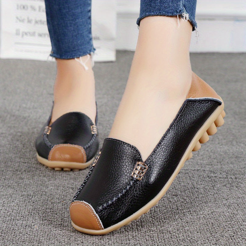 Women's low top colorblock slip-on casual shoes