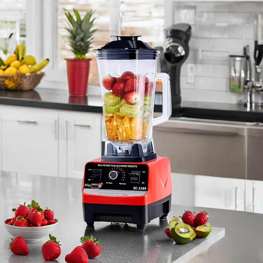 One-piece, High-Powered Blender Ideal for Home Use, Great for Creating Smoothies, Milk Tea, Juice, Shaved Ice, Fruit Juices, Soy Milk, and Crushing Ice, Essential Kitchen Appliance