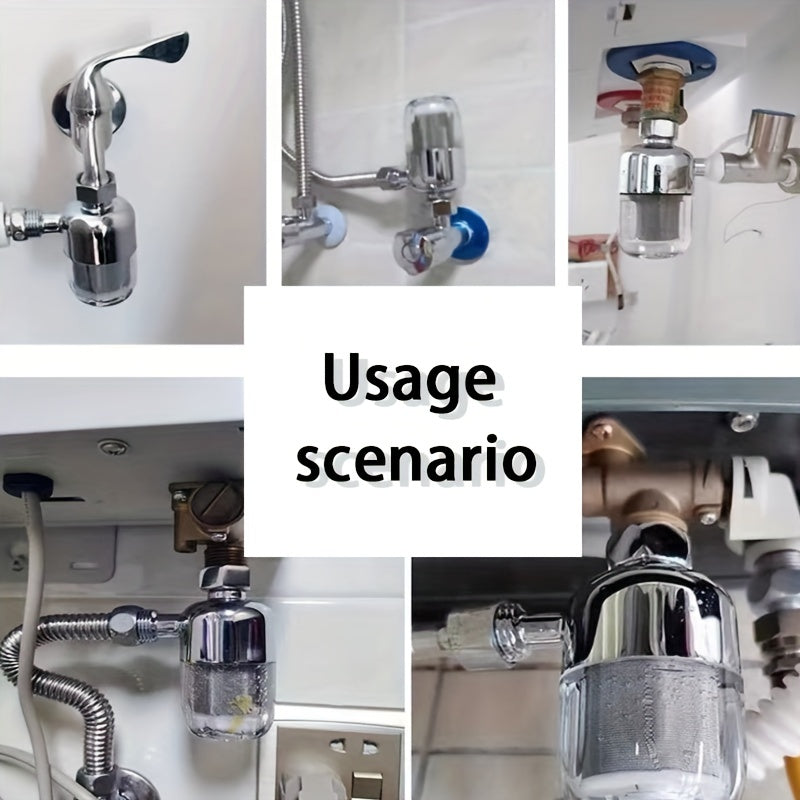 Water purifier made of stainless steel faucet - Simple installation, does not require electricity, ideal for kitchen and dining area.