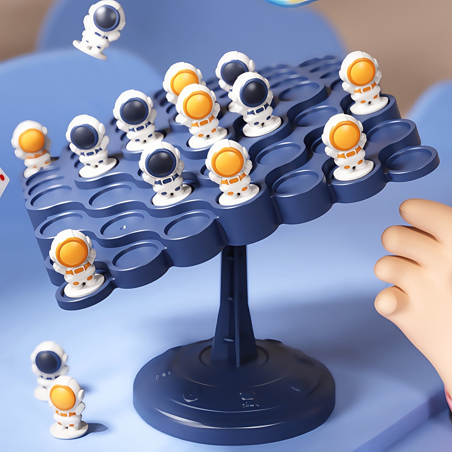 Standard Edition Astronaut Balance Tree Board Game made of ABS material for 2 players, promotes reflexes and critical thinking skills for family gatherings.