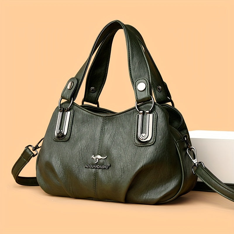 New trendy bag for middle-aged women - versatile handbag with single shoulder and crossbody design.