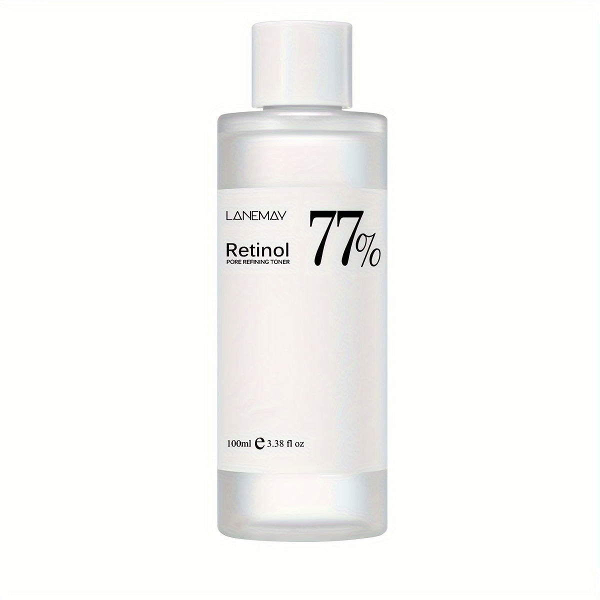 100ml of 77% Soothing Toner with Retinol for sensitive, dry, and aging skin, helps refine and exfoliate the face.