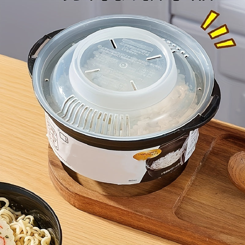 One piece Microwave Rice Steamer, BPA-Free Rice Cooker, Perfect for Single servings, Convenient Kitchen Appliance for Quick Meals