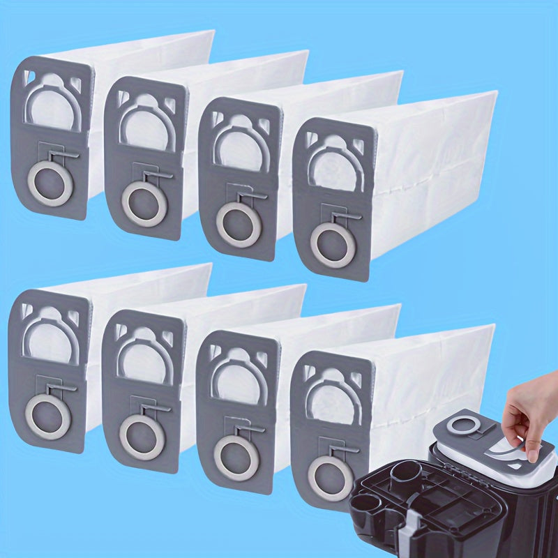 Set of 8 Durable Upright Vacuum Bags for Riccar R25 Series R25S, R25D, R25P, Made of Heavy-Duty Plastic, Ideal for Home & Kitchen Floor Cleaning, Replacement Parts for Vacuum Cleaners