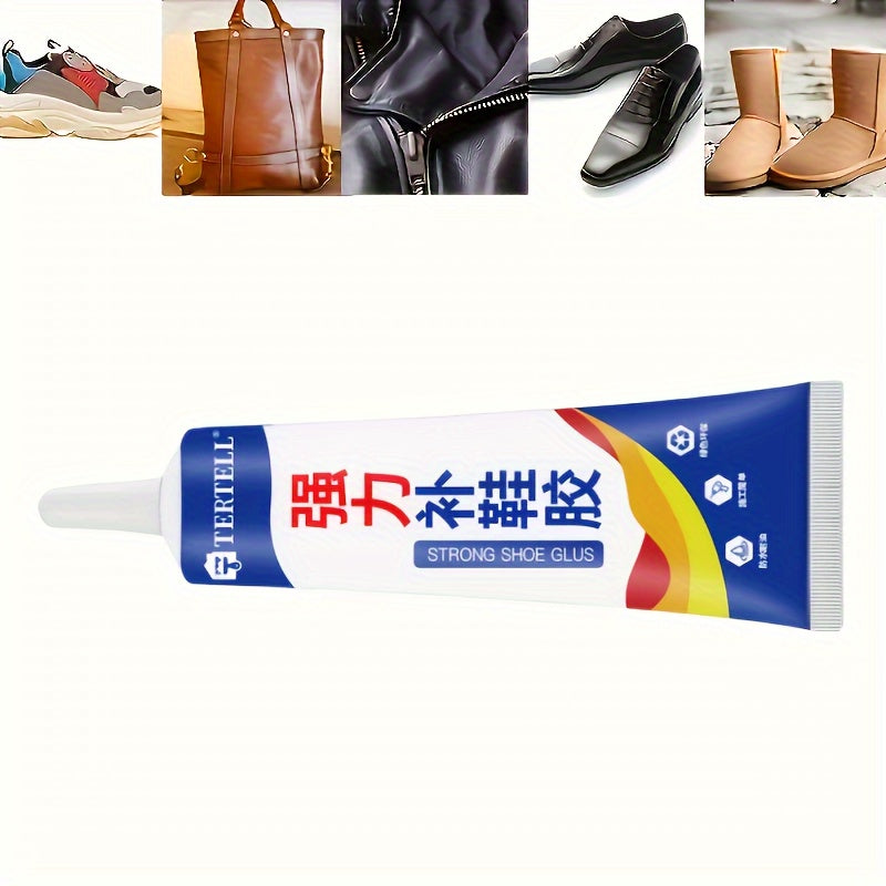 60ml Strong Hold Shoe Repair Glue for Faux Leather, Sneakers & Sneakers – High-Temperature Resistant, Non-Toxic, Transparent Finish, Easy to Use, Fast Curing Adhesive, Athletic Shoe Bonding