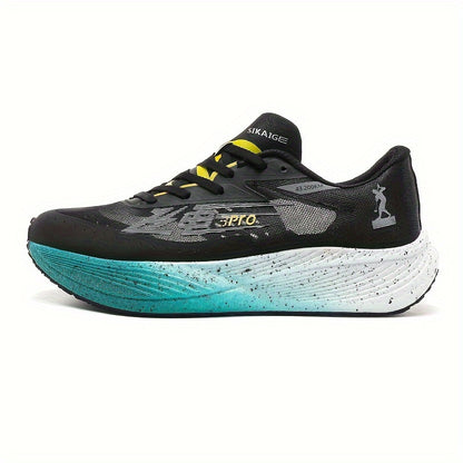 Men's lightweight shock absorption running shoes for outdoor workouts, offering comfort and durability with non-slip features.