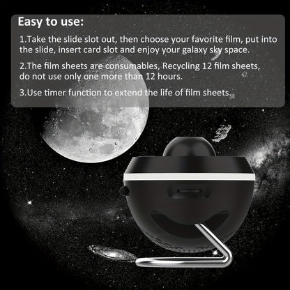 Проектор метеоров Galaxy с таймером для спальни и домашнего кинотеатра, USB-питание, HD лампа с небулами, регулируемая яркость, визуальные эффекты в космической тематике, небесная атмосфера в комнате, стильный