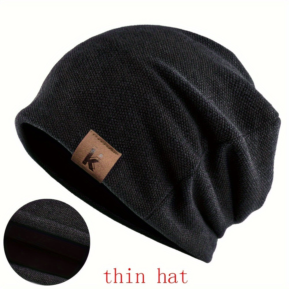 Windproof and warm beanie hat suitable for outdoor casual sports, suitable for both men and women.