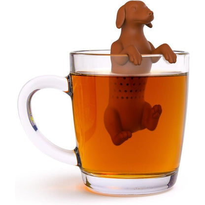 Adorable Puppy Shaped Silicone Tea Infuser - Great for Brewing Loose Leaf, Fruit & Spice Teas - A Wonderful Gift for Tea Lovers - Convenient, Washable, and Eco-Friendly Kitchen Tool