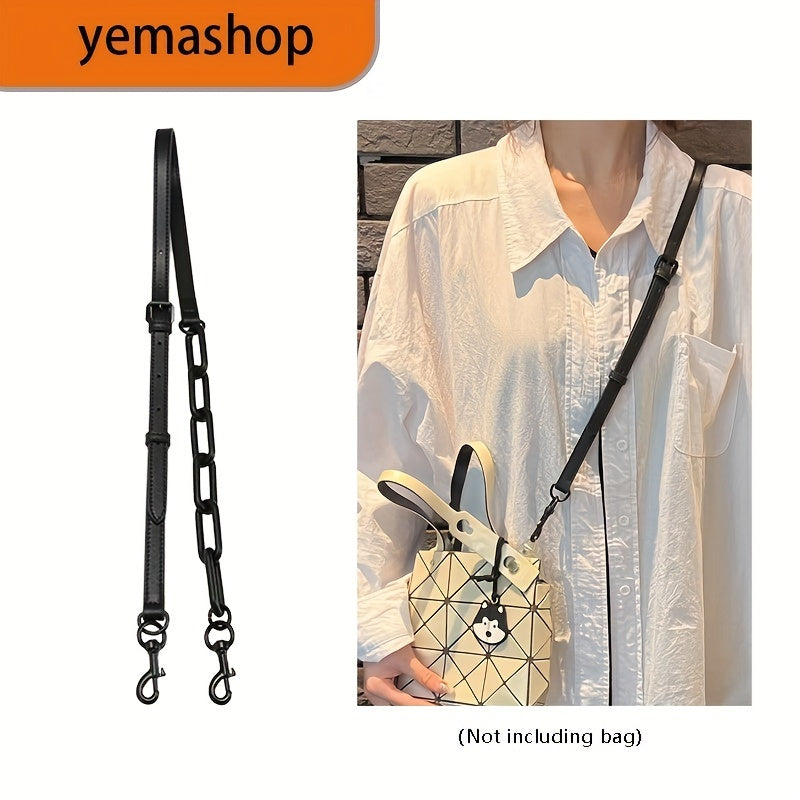 Stylish Handbag Strap in Microfiber & Resin - Adjustable Length 97.99-122.0cm, Ideal for Bag Customization and Crafting