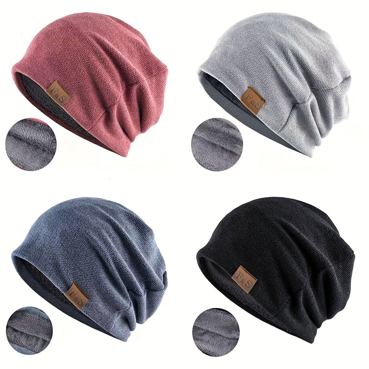 Soft Knitted Beanies in Solid Colors - Perfect Gift for Men and Women This Spring