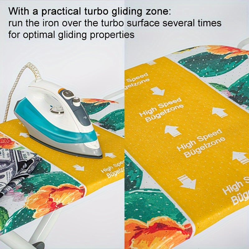 Artistic Print Ironing Board Cover - Resistant to High Temperatures, Fading, and Scorching, Easy to Install and Wash, Made with Durable Fabric