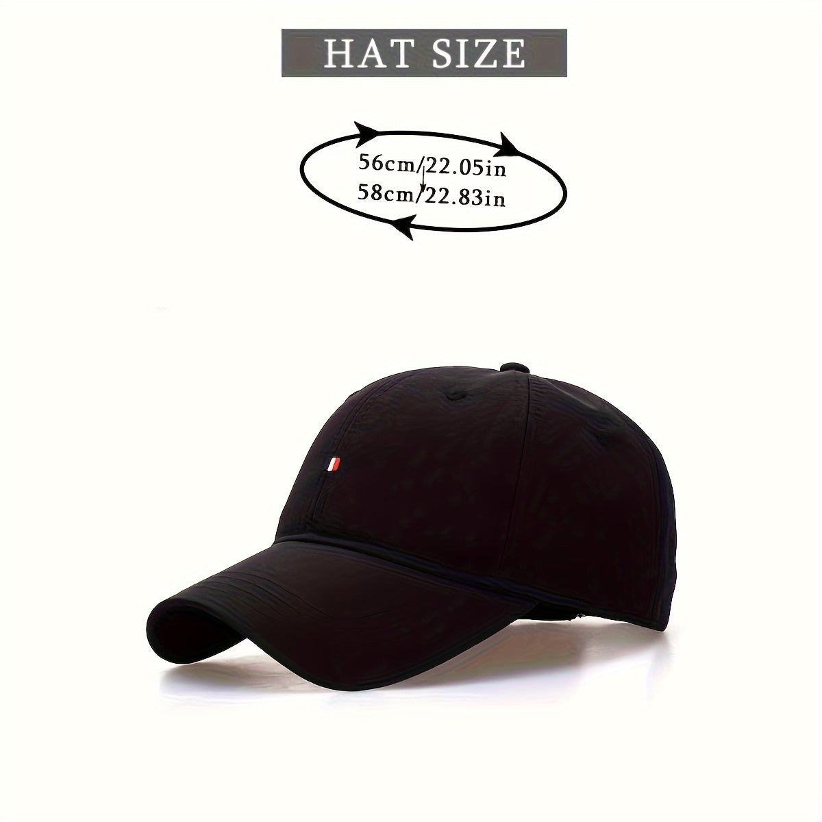 Embroidered unisex baseball cap with adjustable strap, quick-dry fabric, and sun protection. Perfect for outdoor activities, travel, and beach vacation in spring and autumn.