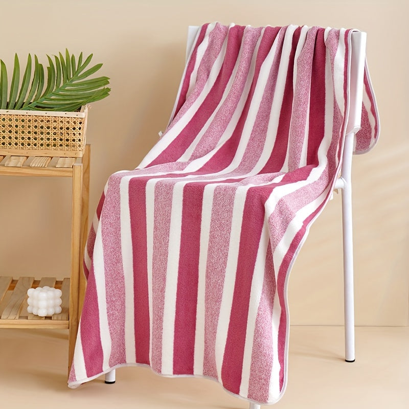 Upgrade your bathroom with our luxurious 8-piece striped ultrafine microfiber towel set! This set includes 4 washcloths, 2 hand towels, and 2 bath towels, all designed to be incredibly absorbent and quick-drying. Made from super soft and thick polyester