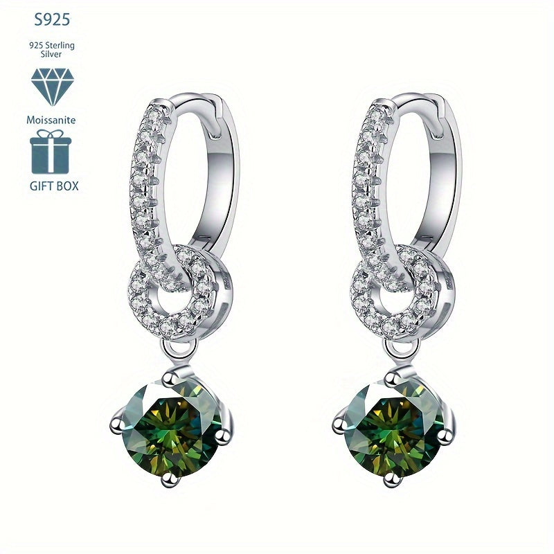 These beautiful Tancise Earrings are crafted from 925 Sterling Silver and feature stunning Moissanite Drops in 5 vibrant colors. Perfect for both everyday wear and special occasions, these earrings make a thoughtful gift for those born in December.