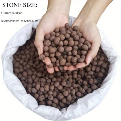 498.95g Natural Stone Pebbles, perfect for succulents, orchids, and aquatic plants, great for hydroponics and garden soil.