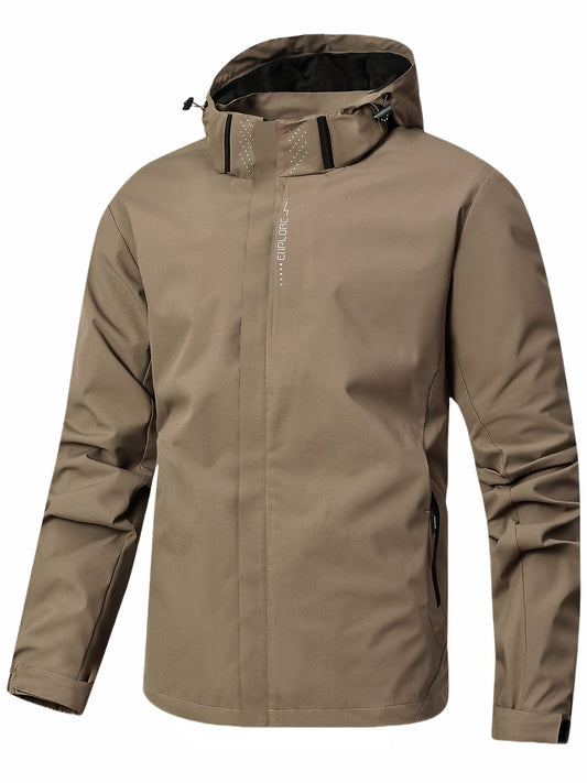 Men's Waterproof Hooded Rain Jacket for Hiking