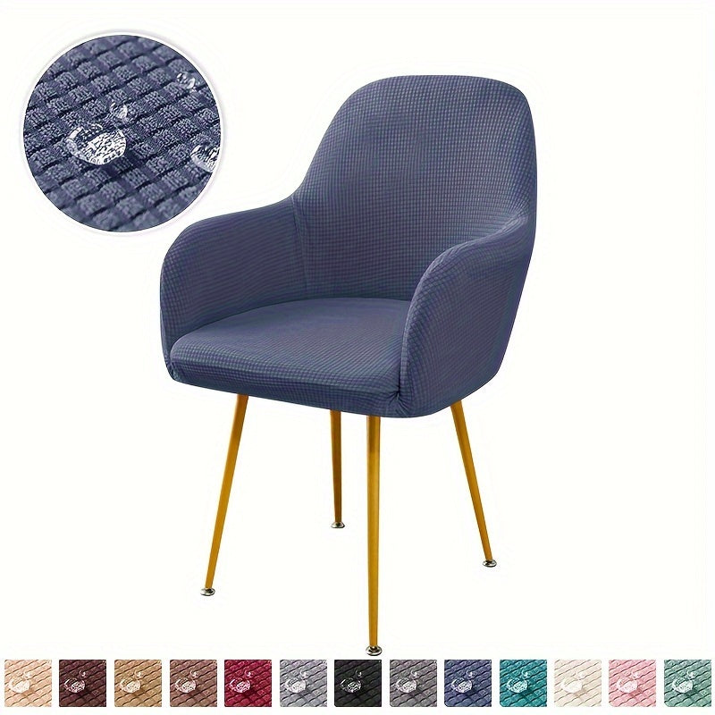 Office chair cover with armrests for dining and leisure, suitable for living room.