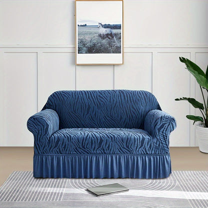 Dustproof sofa slipcover for all seasons, universal fit for couches, protects furniture in home decor.