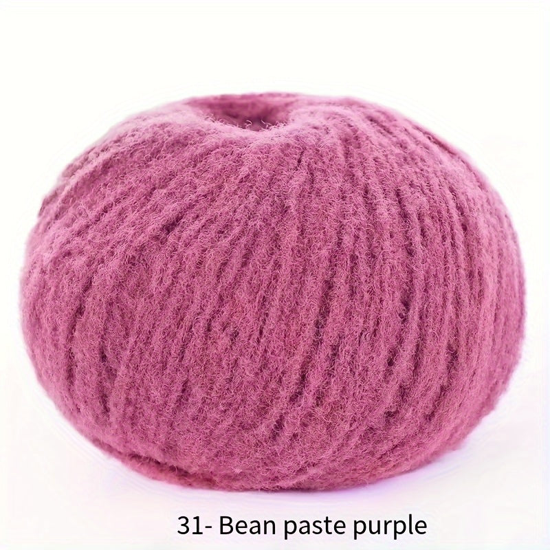 Soft velvet yarn roll made of skin-friendly nylon fiber, 40g mixed color, perfect for DIY hand-knitted plush items like dolls, scarves, blankets, hats, and small accessories.