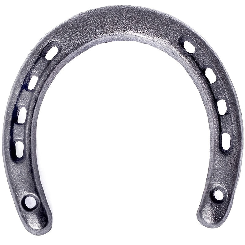 Durable metal horseshoe wall decor for parties and horse lovers.