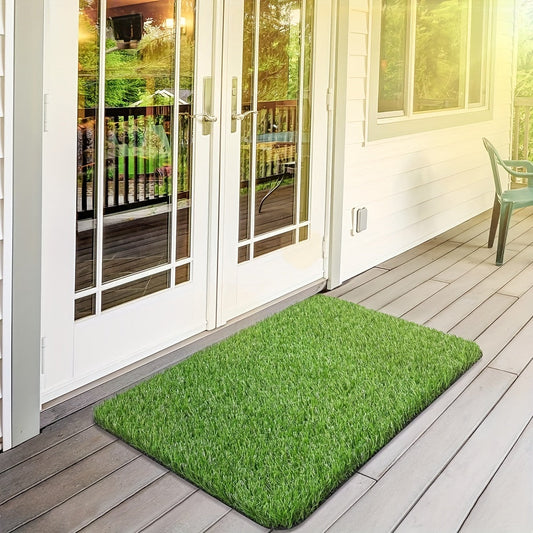 Top-Quality Artificial Turf Mat for Indoor and Outdoor Applications: Ideal for Decks, Porches, Entrances, Pet Areas, and Grocery Store Display Pads