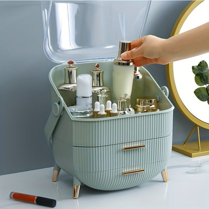 Stylish vanity organizer and dressing case perfect for organizing makeup - great gift idea for friends.