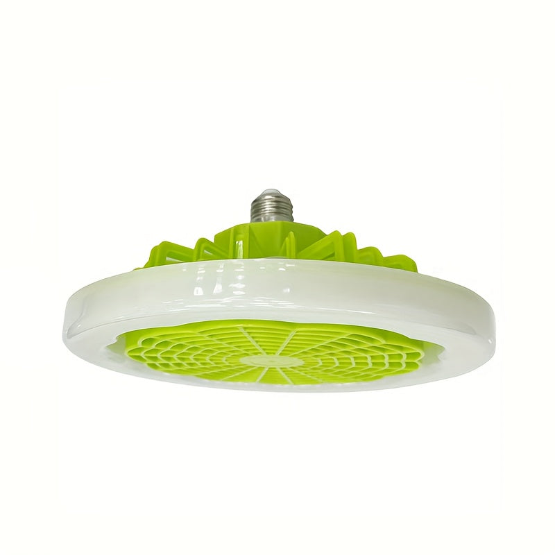 Enhance your home decor with this versatile Green/Orange LED Light and Fan combo. It is easy to install and portable, making it perfect for any room in the house. The light and fan can be used separately to save space and the remote control adds