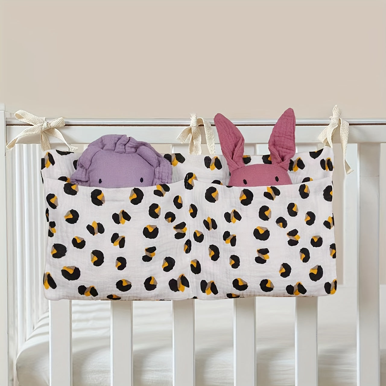 Storage bags for toys, baby beds, and strollers, as well as bottles, diapers, teething toys, and gums. Perfect for hanging on bedside or strollers, great as a Halloween or Christmas gift.