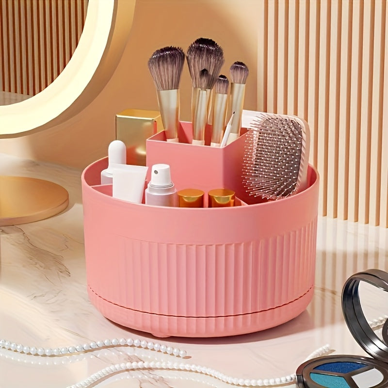 360° Rotating Desktop Cosmetic Storage Box, Ideal for Gifts for Parties, Holidays, and Valentine's Day.